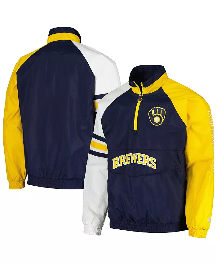 Толстовка Men's Navy/Gold Milwaukee Brewers Elite Raglan Half-Zip Jacket Starter
Толстовка Men's Navy/Gold Milwaukee Brewers Elite Raglan Half-Zip Jacket Starter