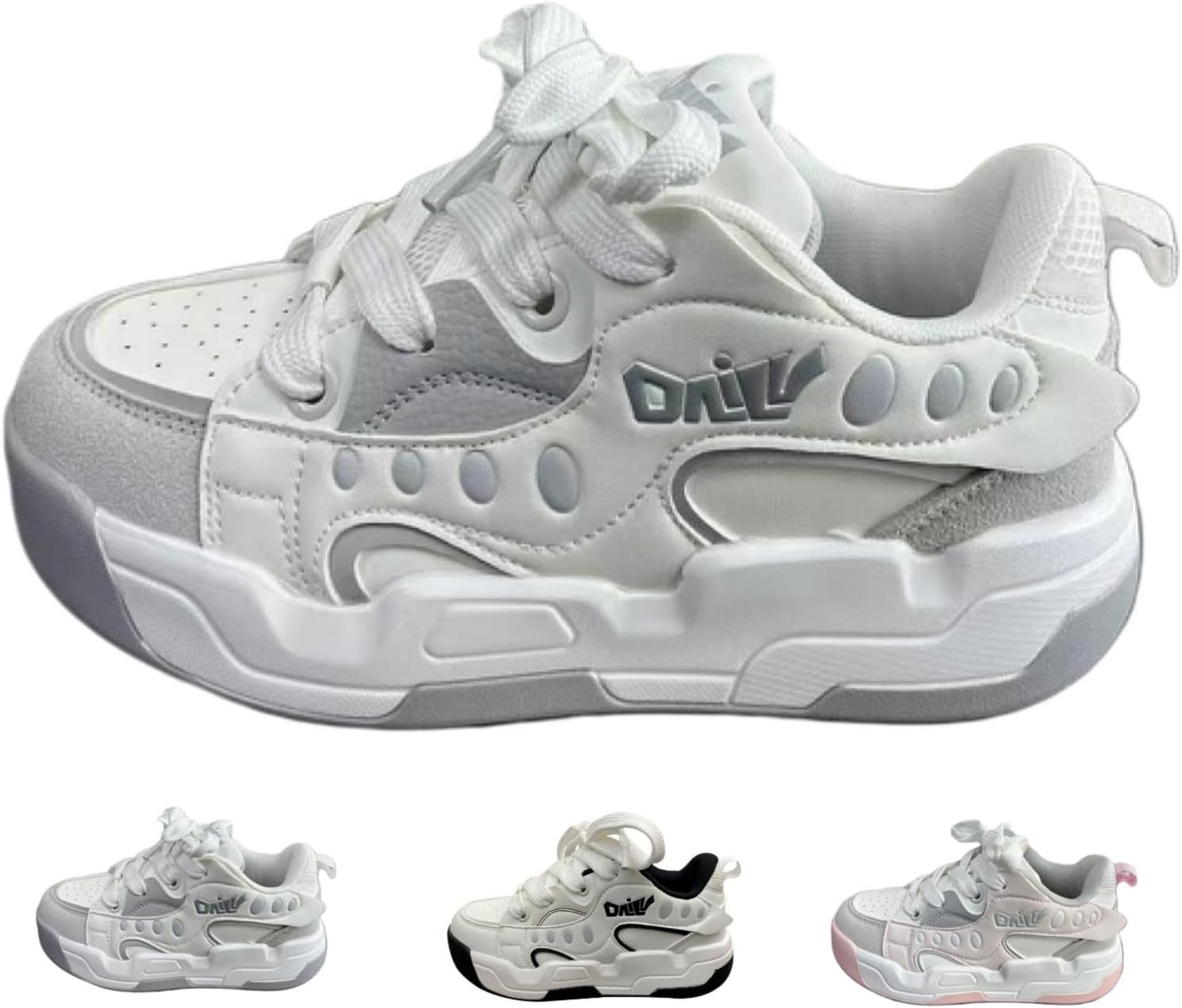 Стильные массивные кроссовки в стиле Y2K для женщин и мужчин, дышащие повседневные низкие модные белые спортивные обувь для ходьбы Macefil
Стильные массивные кроссовки в стиле Y2K для женщин и мужчин, дышащие повседневные низкие модные белые спортивные обувь для ходьбы Macefil