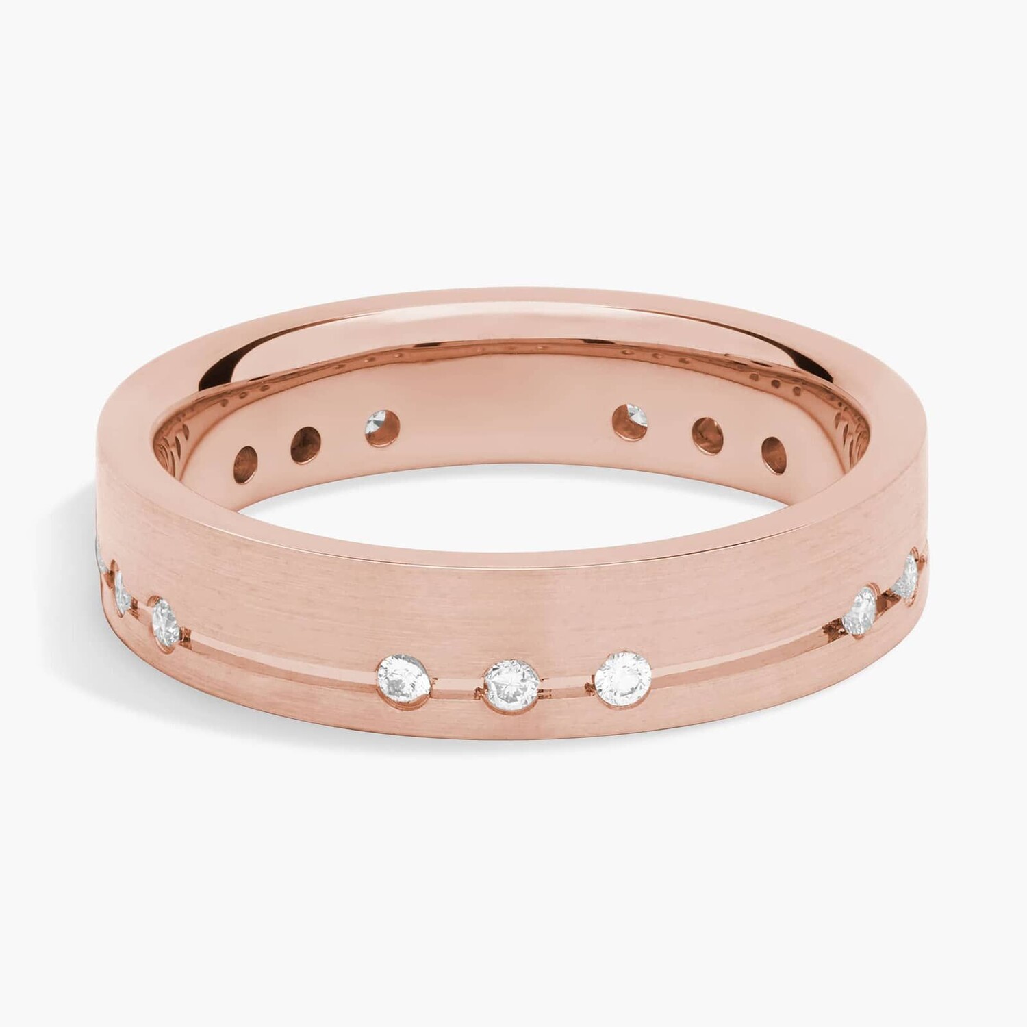 Обручальное кольцо с бриллиантовой отделкой из розового золота 18 карат (5 мм, 1/5 карата) Blue Nile
Обручальное кольцо с бриллиантовой отделкой из розового золота 18 карат (5 мм, 1/5 карата) Blue Nile