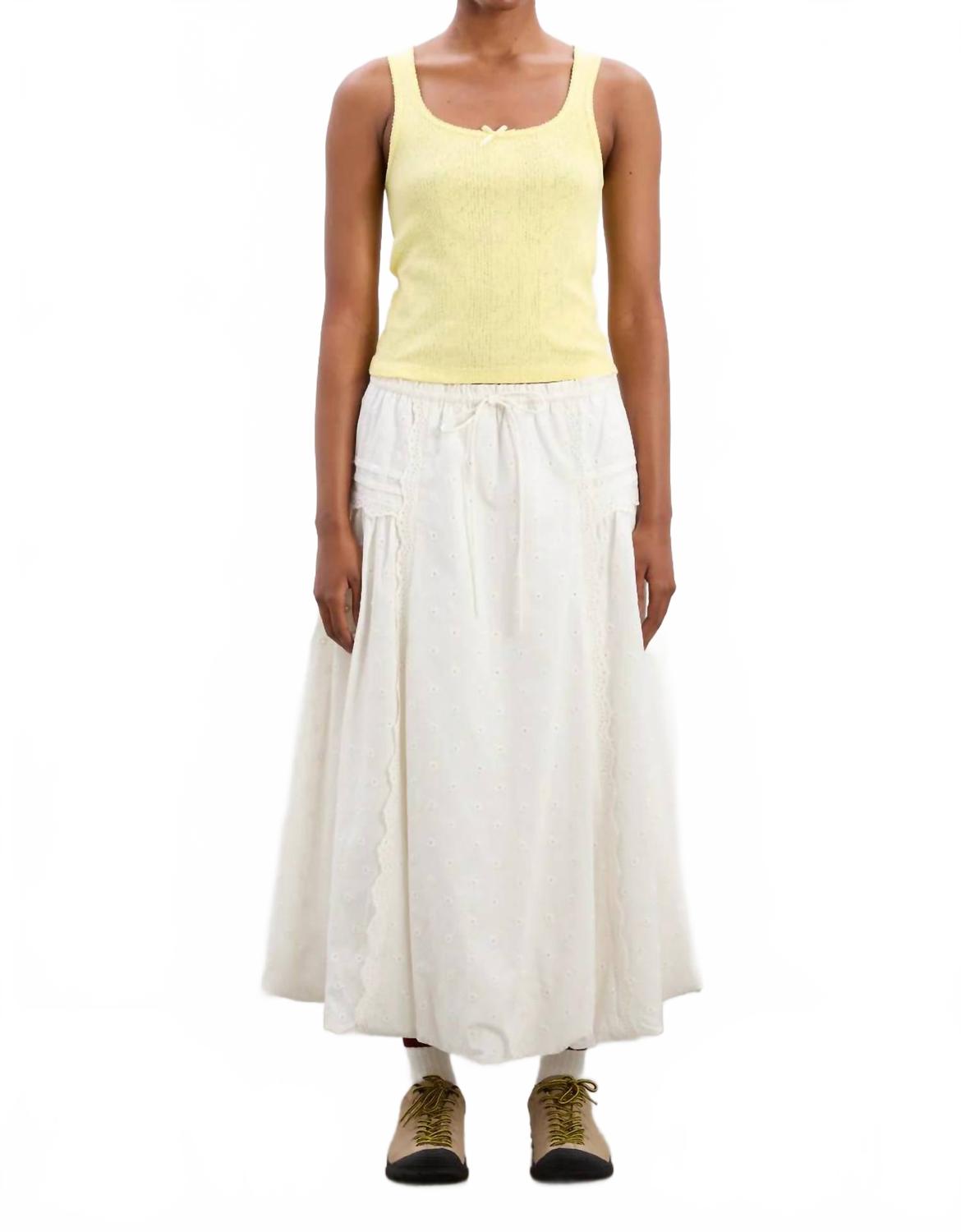 Юбка миди Agatha белого цвета Damson Madder, белый
Юбка миди Agatha белого цвета Damson Madder, белый