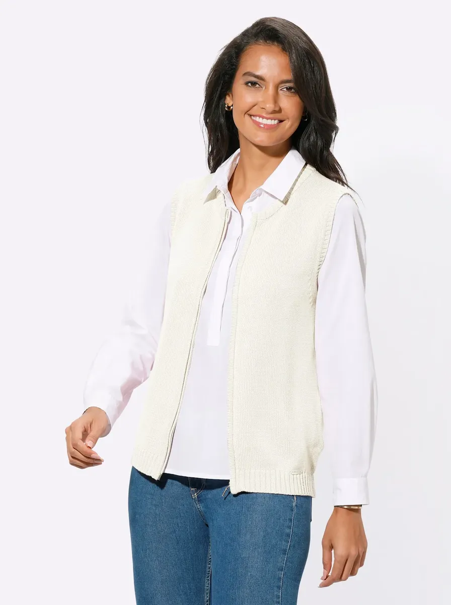 Casual Looks Вязаный жилет, кремовый
Casual Looks Вязаный жилет, кремовый