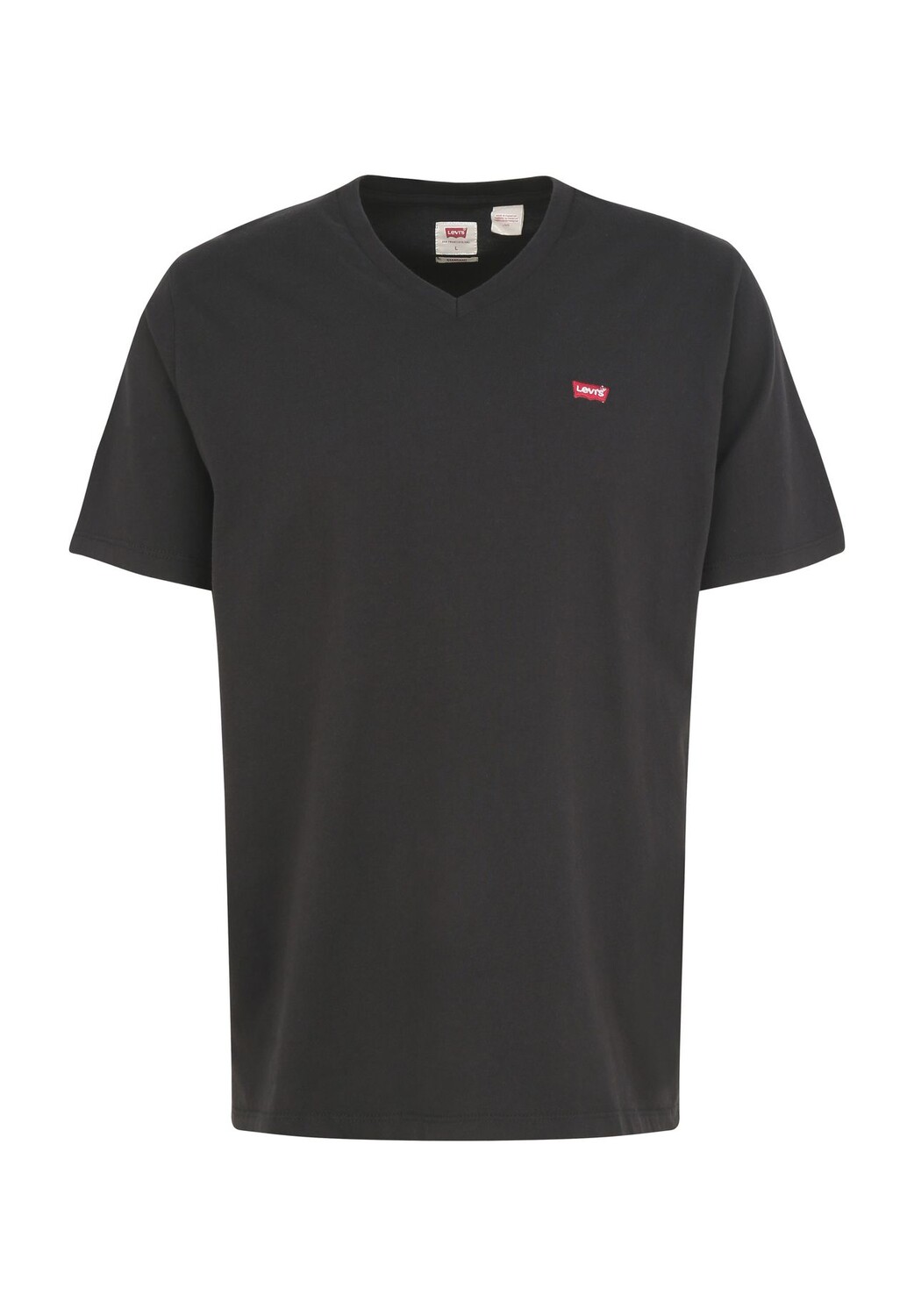 Мужская футболка с V-образным вырезом и вышивкой логотипа Levi's, черный
Мужская футболка с V-образным вырезом и вышивкой логотипа Levi's, черный