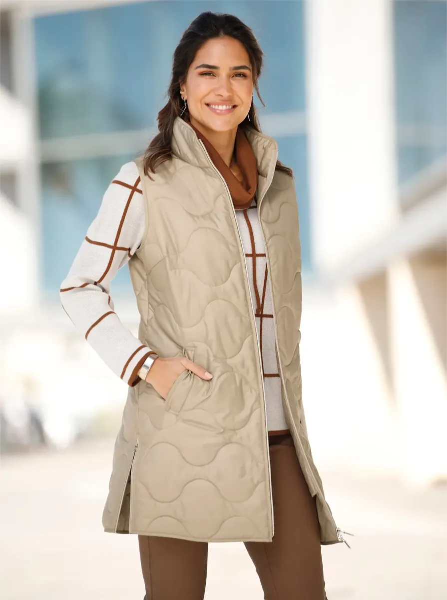 Длинный жилет Classic Basics, бежевый
Длинный жилет Classic Basics, бежевый