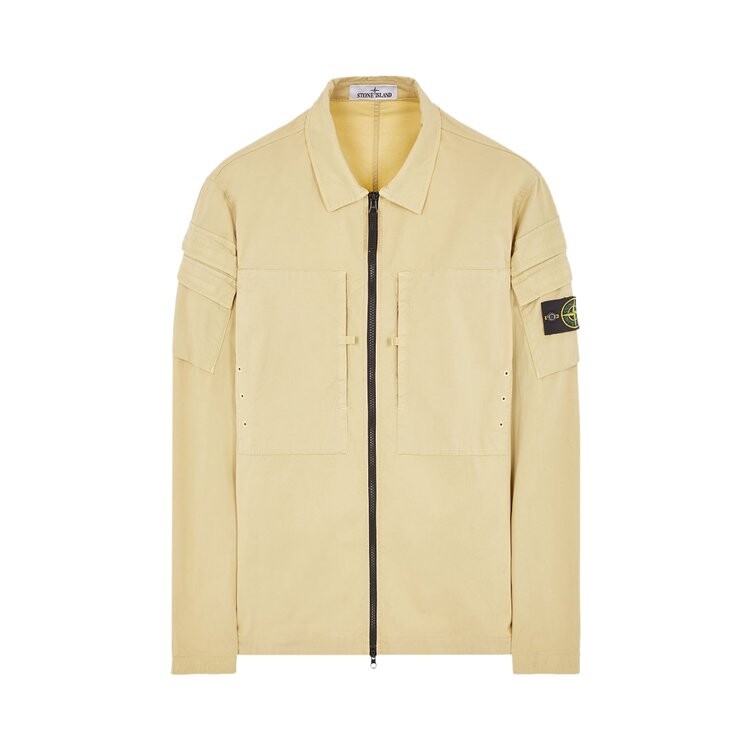 Рубашка Stone Island Stretch Overshirt, бежевый 
Рубашка Stone Island Stretch Overshirt, бежевый