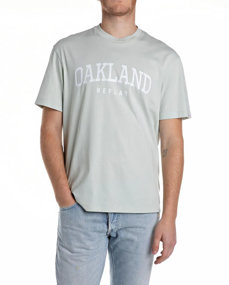 Мужская футболка с коротким рукавом и круглым вырезом Replay, серый
Мужская футболка с коротким рукавом и круглым вырезом Replay, серый