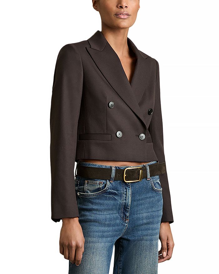 Ориана укороченный блейзер REISS, коричневый
Ориана укороченный блейзер REISS, коричневый