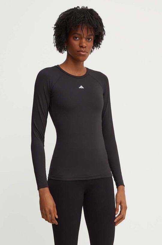 Тренировочная футболка с длинными рукавами Techfit adidas Performance, черный 
Тренировочная футболка с длинными рукавами Techfit adidas Performance, черный