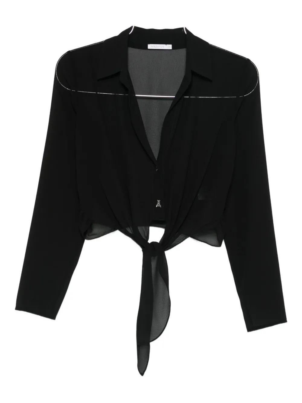 Топ с узлом на талии Patrizia Pepe, черный
Топ с узлом на талии Patrizia Pepe, черный