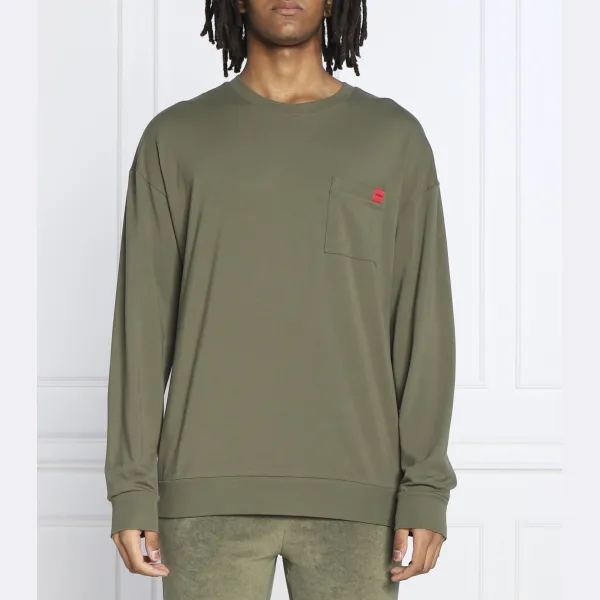 Лонгслив с надписью стандартной посадки. Hugo, хаки
Лонгслив с надписью стандартной посадки. Hugo, хаки