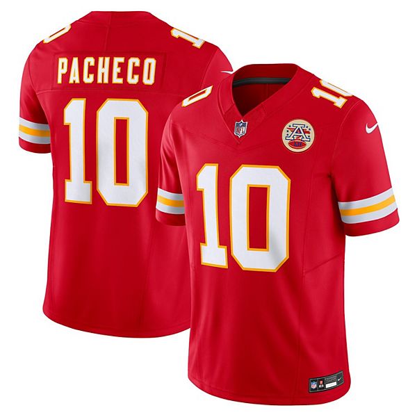Мужская футболка Isiah Pacheco красная Kansas City Chiefs Vapor FUSE Limited Nike
Мужская футболка Isiah Pacheco красная Kansas City Chiefs Vapor FUSE Limited Nike