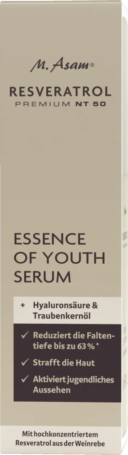 Сыворотка для лица M. Asam Resveratrol Premium NT50 Essence of Youth Serum
Сыворотка для лица M. Asam Resveratrol Premium NT50 Essence of Youth Serum