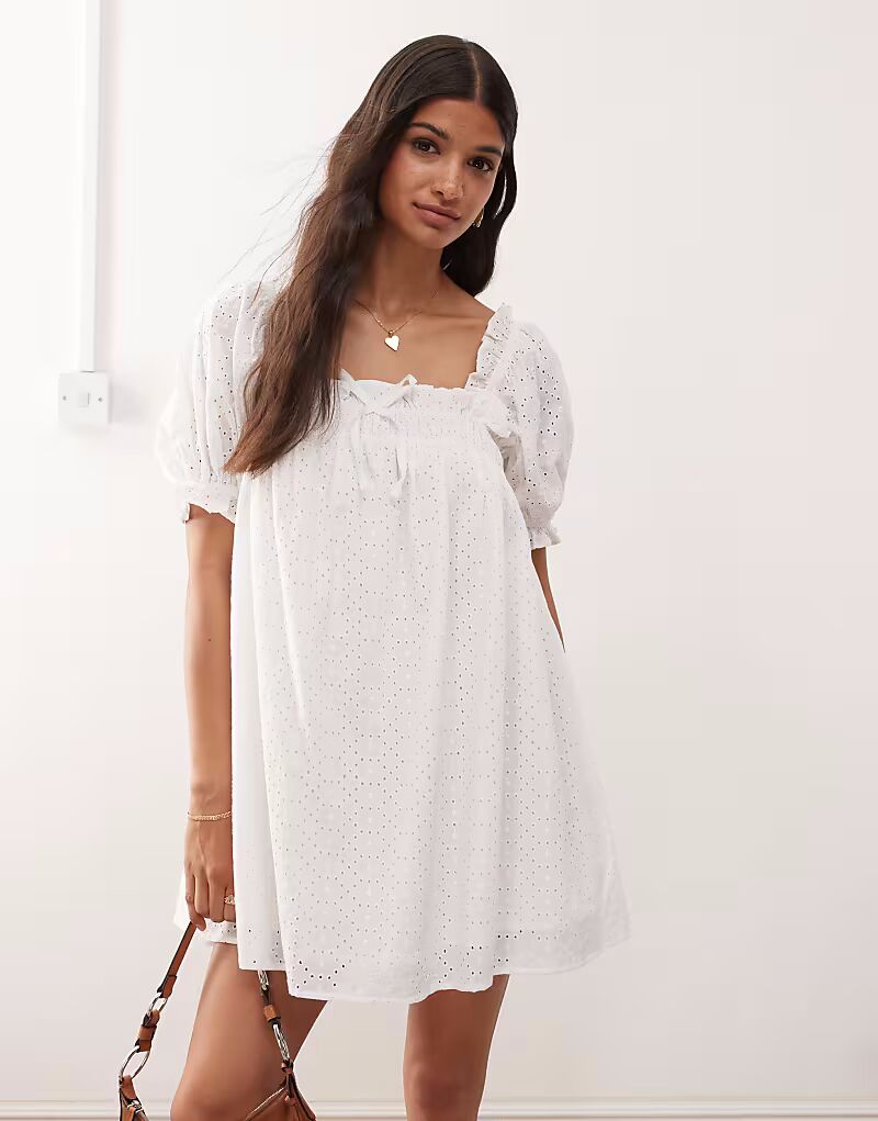 Платье-блуза с вышивкой Miss Selfridge, белый
Платье-блуза с вышивкой Miss Selfridge, белый