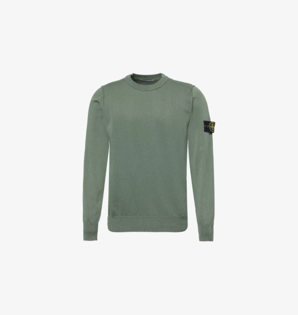 Хлопковый джемпер с круглым вырезом и фирменной нашивкой Stone Island, цвет musk
Хлопковый джемпер с круглым вырезом и фирменной нашивкой Stone Island, цвет musk