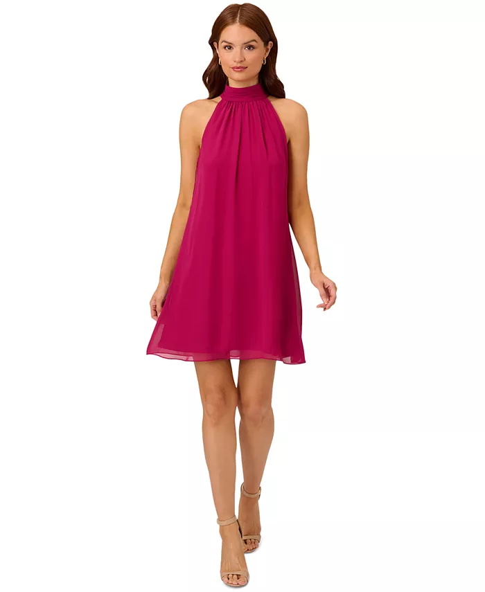 Женское платье-рубашка без рукавов с воротником-стойкой из шифона Adrianna Papell, розовый
Женское платье-рубашка без рукавов с воротником-стойкой из шифона Adrianna Papell, розовый