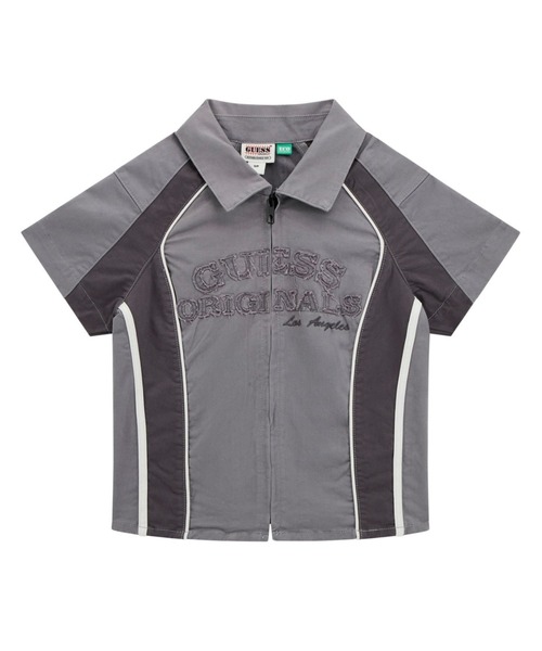 Женская футболка-реглан с коротким рукавом и полной застежкой-молнией Guess Originals, серый
Женская футболка-реглан с коротким рукавом и полной застежкой-молнией Guess Originals, серый