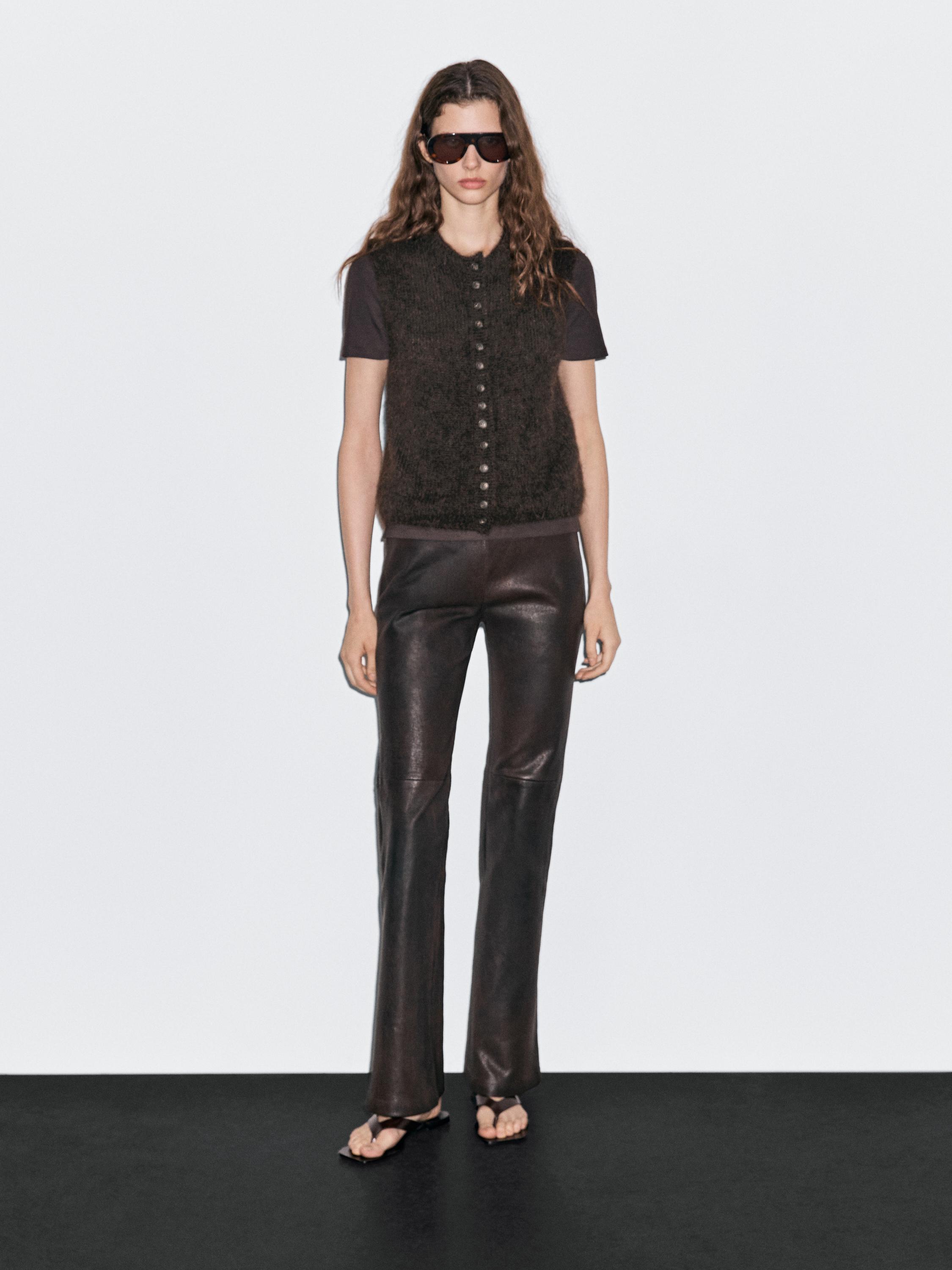 Жилет из смеси альпаки Massimo Dutti, шоколадный
Жилет из смеси альпаки Massimo Dutti, шоколадный