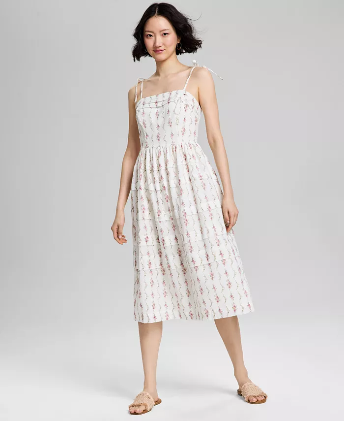 Женское платье миди с принтом и ярусами And Now This, слоновая кость/кремовый
Женское платье миди с принтом и ярусами And Now This, слоновая кость/кремовый