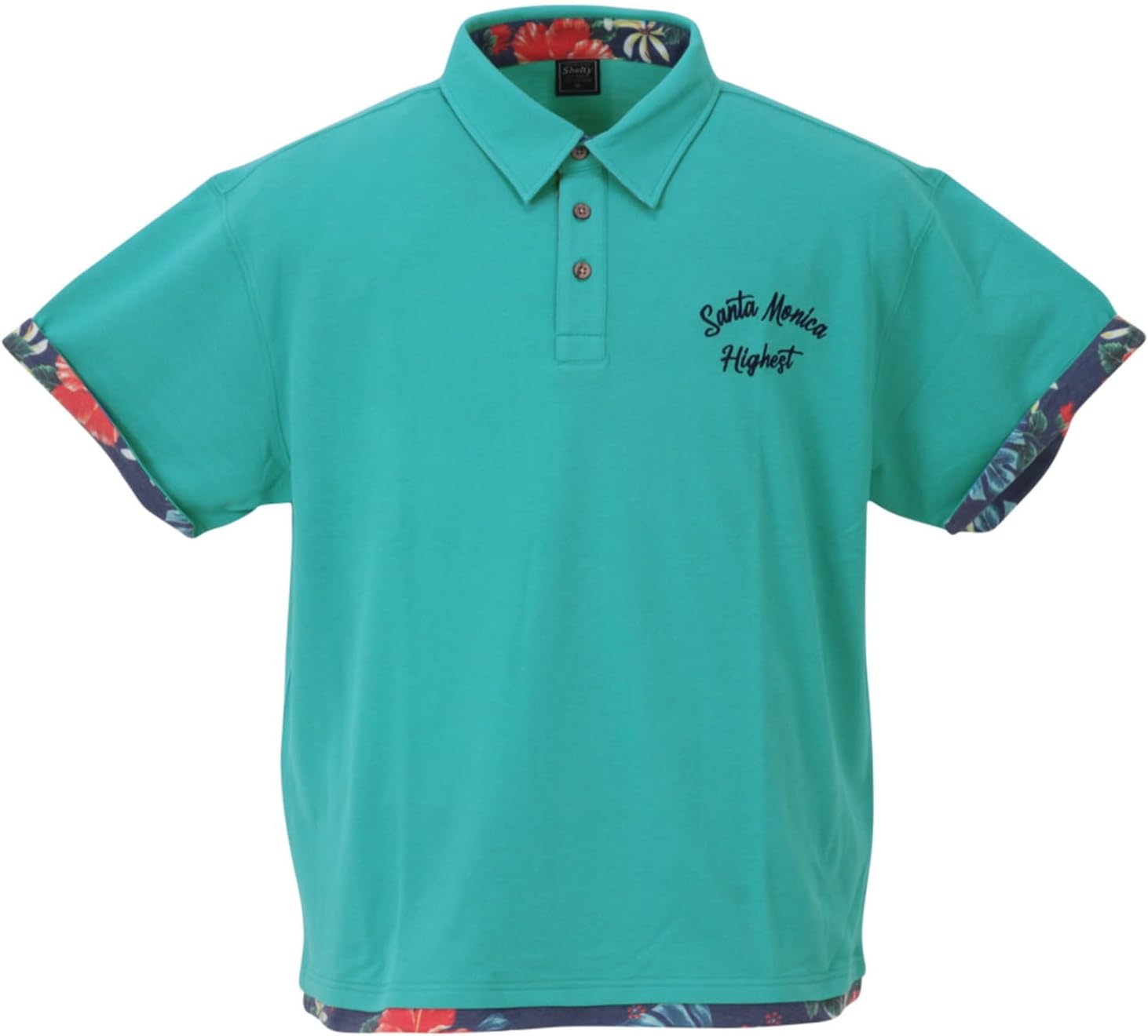 Мужская поло-рубашка Shelty из пике с ботаническим рисунком и многослойной отделкой, с коротким рукавом, бирюзовый
Мужская поло-рубашка Shelty из пике с ботаническим рисунком и многослойной отделкой, с коротким рукавом, бирюзовый