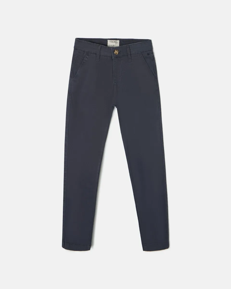 Детские чинос со шлевками на поясе Silbon, темно-синий
Детские чинос со шлевками на поясе Silbon, темно-синий