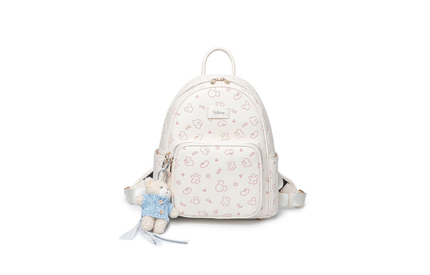 Disney Микки рюкзак из полиуретана средний женский розовый кремовый белый, Cream White+Bear Charm
Disney Микки рюкзак из полиуретана средний женский розовый кремовый белый, Cream White+Bear Charm