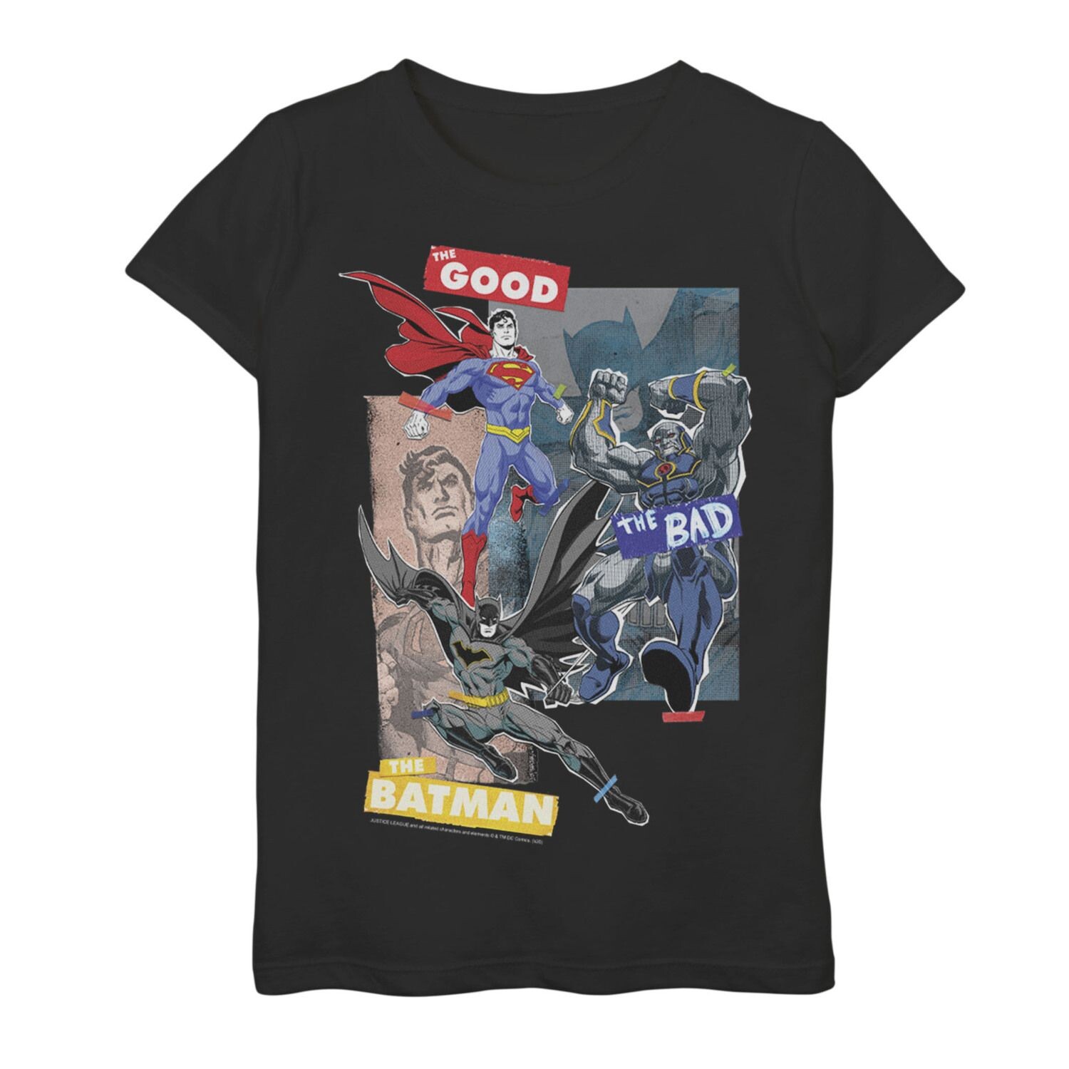 Футболка с рисунком «Лига справедливости DC Comics» для девочек 7–16 лет «Хороший, плохой, Бэтмен» DC Comics
Футболка с рисунком «Лига справедливости DC Comics» для девочек 7–16 лет «Хороший, плохой, Бэтмен» DC Comics