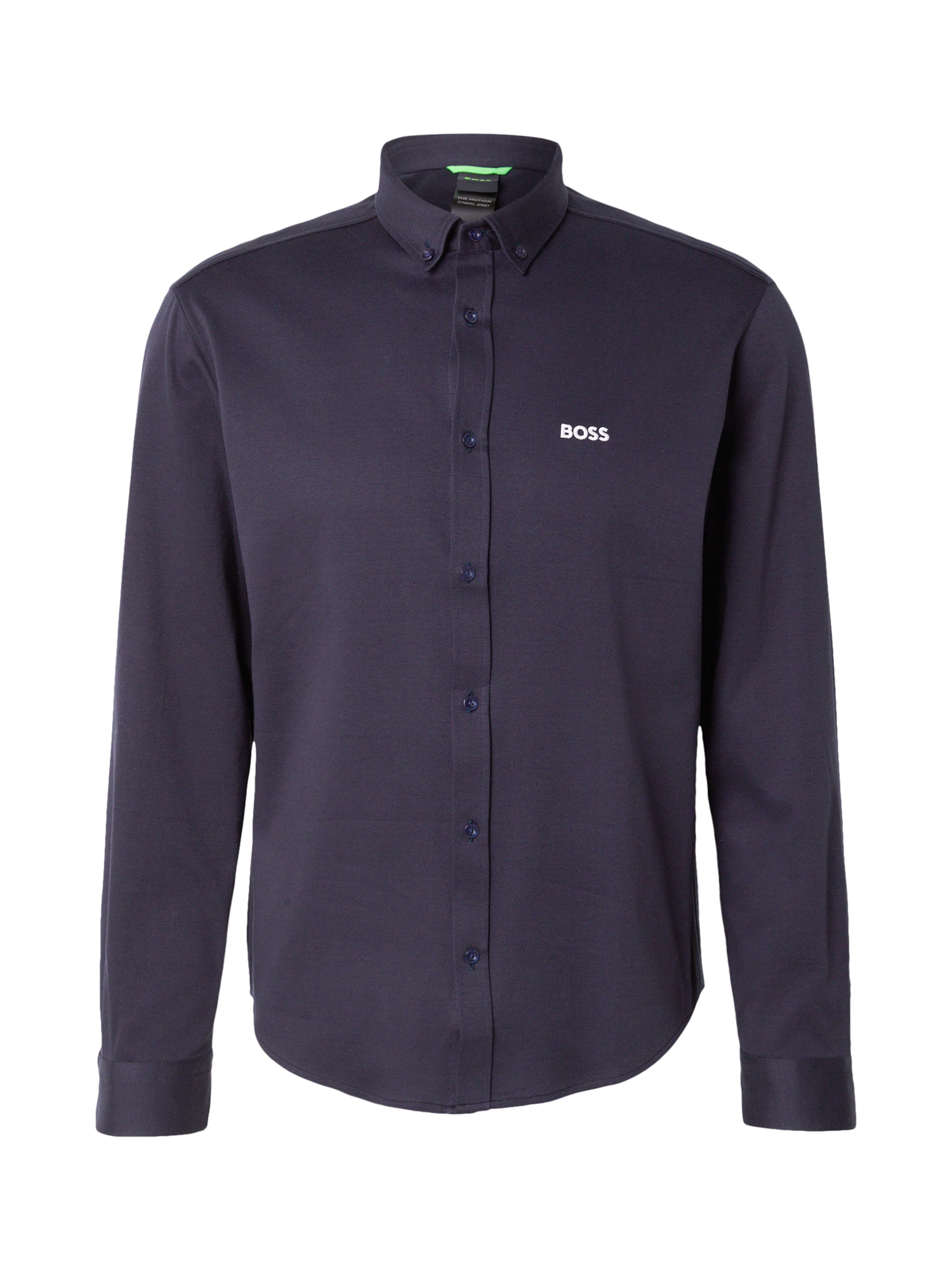 BOSS Рубашка на пуговицах 'Motion' в цвете Marine Blue, Regular fit
BOSS Рубашка на пуговицах 'Motion' в цвете Marine Blue, Regular fit