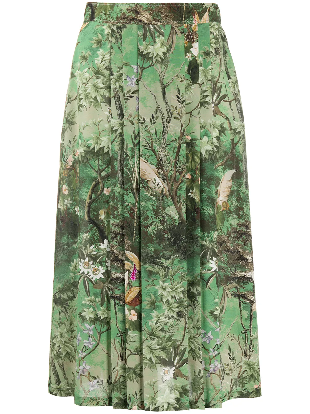 Юбка с цветочным принтом и складками Alberta Ferretti, зеленый
Юбка с цветочным принтом и складками Alberta Ferretti, зеленый