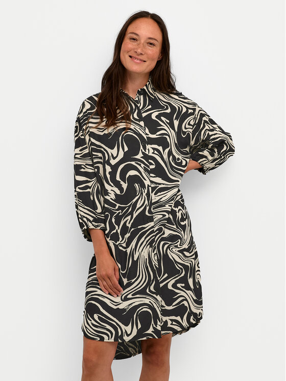 Платье-рубашка loose fit Carmen 10508329 Kaffe, черный
Платье-рубашка loose fit Carmen 10508329 Kaffe, черный