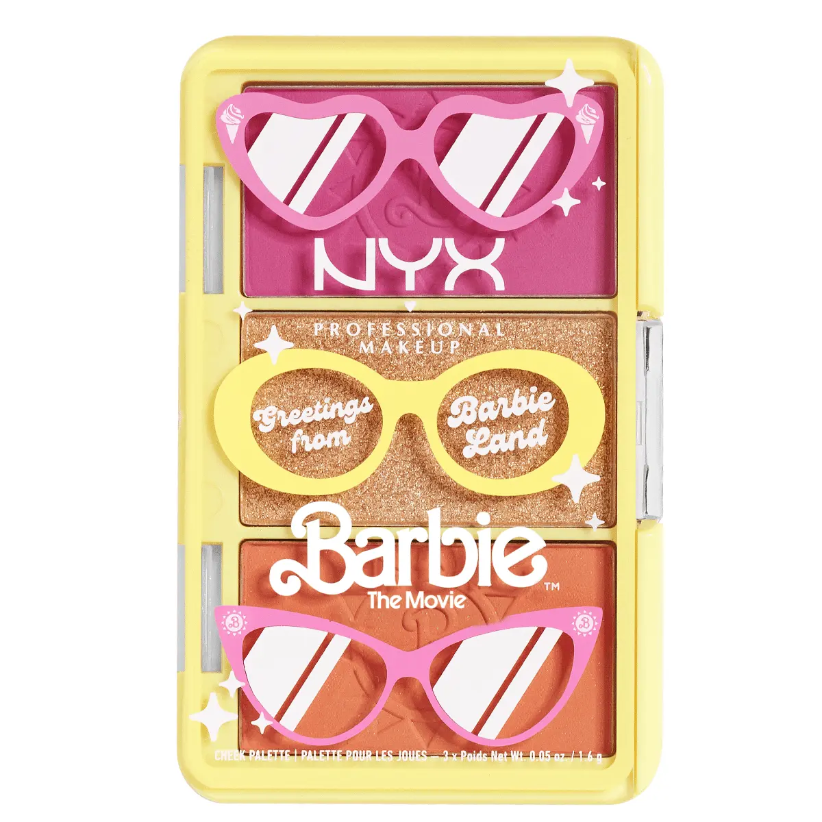 Мини-палетка для макияжа лица «привет от барбиленда» Nyx Professional Makeup Barbie, 4,8 гр
Мини-палетка для макияжа лица «привет от барбиленда» Nyx Professional Makeup Barbie, 4,8 гр