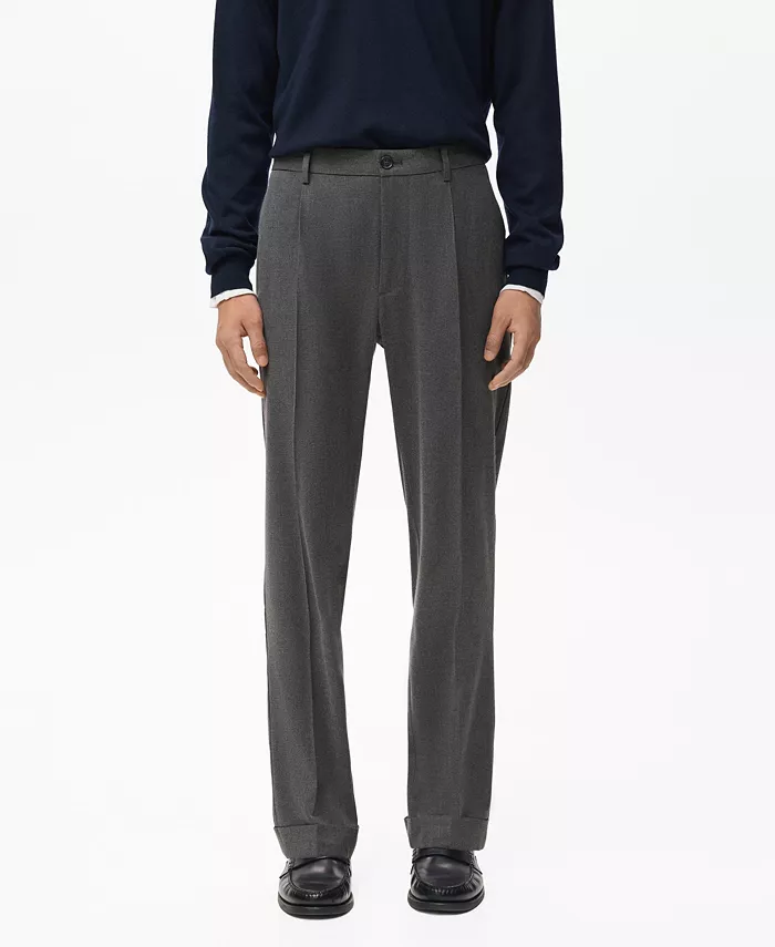 Мужские классические брюки со складками Mango, серый
Мужские классические брюки со складками Mango, серый