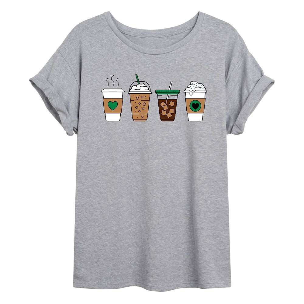 Размерная футболка с графическим рисунком Juniors Coffee Cups Licensed Character, серый
Размерная футболка с графическим рисунком Juniors Coffee Cups Licensed Character, серый