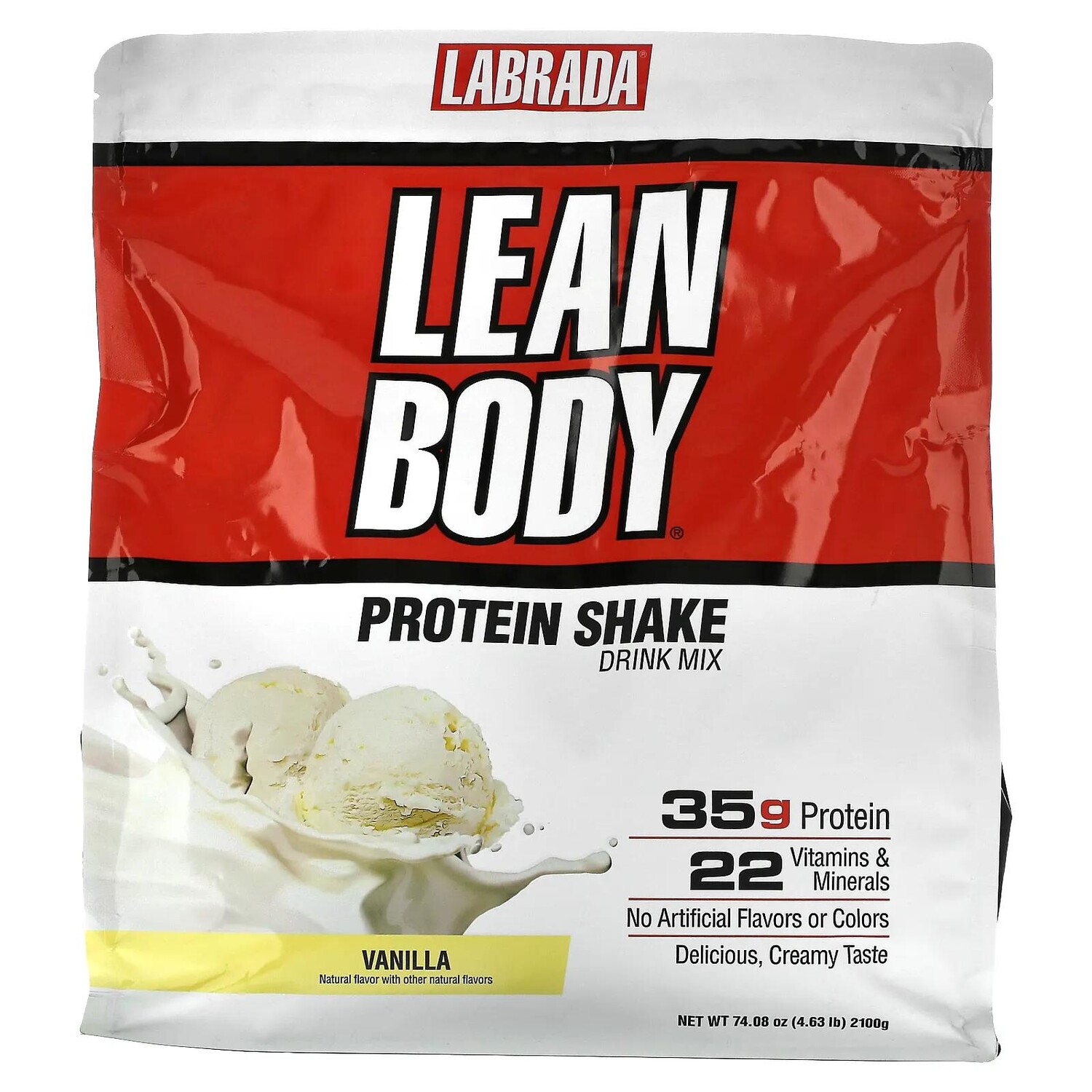 Labrada Nutrition Lean Body высокопротеиновый котейль заменитель пищи ваниль 4,63 фунта (2100 г)
Labrada Nutrition Lean Body высокопротеиновый котейль заменитель пищи ваниль 4,63 фунта (2100 г)
