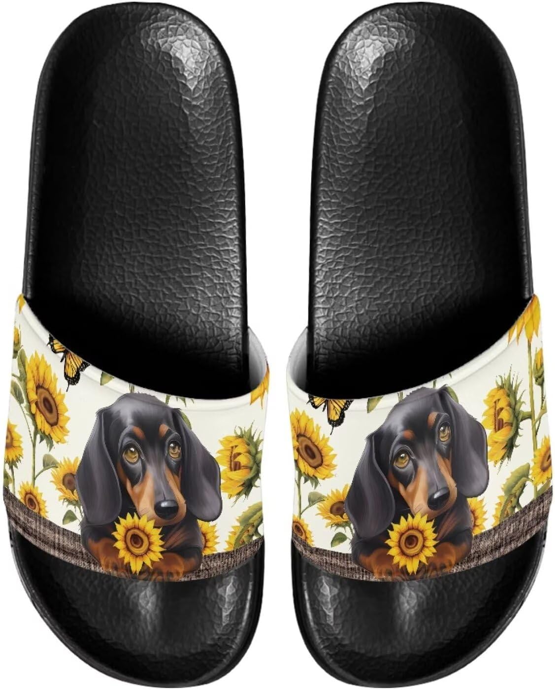 Сандалии-шлепанцы для мужчин и женщин, с открытым носком, удобные пляжные шлепанцы на плоской подошве Judentidos, Sunflower Dachshund
Сандалии-шлепанцы для мужчин и женщин, с открытым носком, удобные пляжные шлепанцы на плоской подошве Judentidos, Sunflower Dachshund