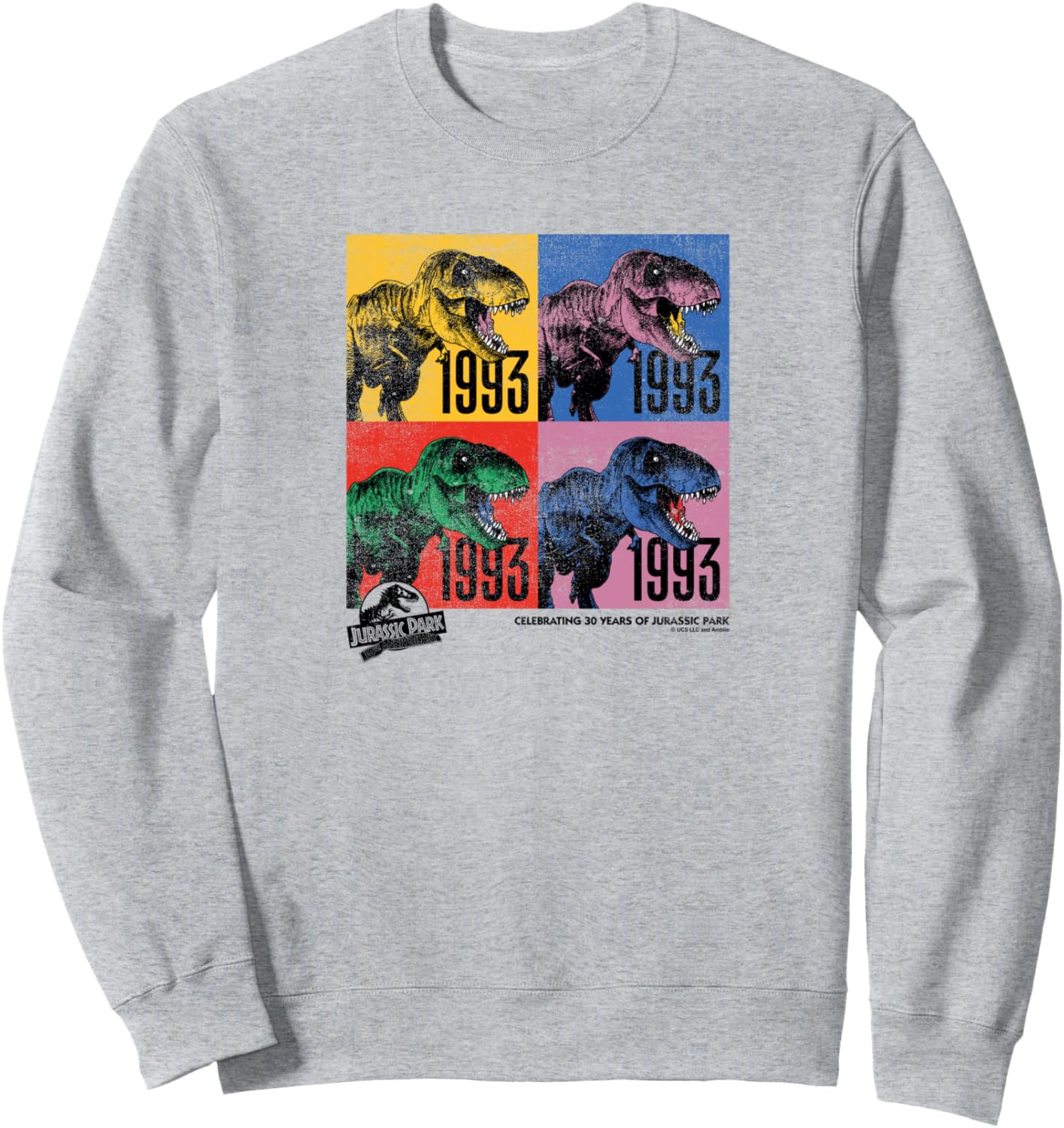 Юбилейная толстовка в стиле поп-арт по мотивам «Парка Юрского периода» - официально лицензированная модель Nbc, серый
Юбилейная толстовка в стиле поп-арт по мотивам «Парка Юрского периода» - официально лицензированная модель Nbc, серый