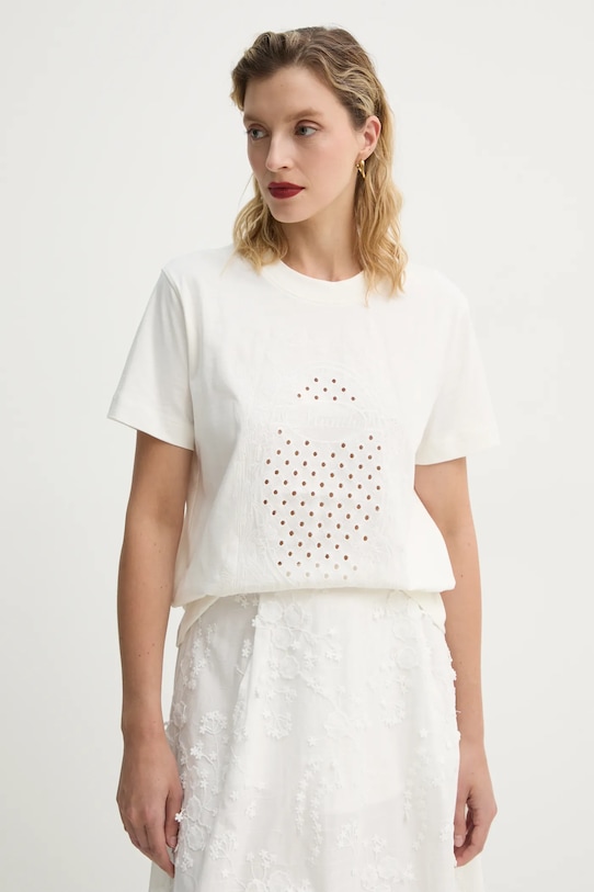 Хлопковая футболка Fenella Munthe, бежевый
Хлопковая футболка Fenella Munthe, бежевый