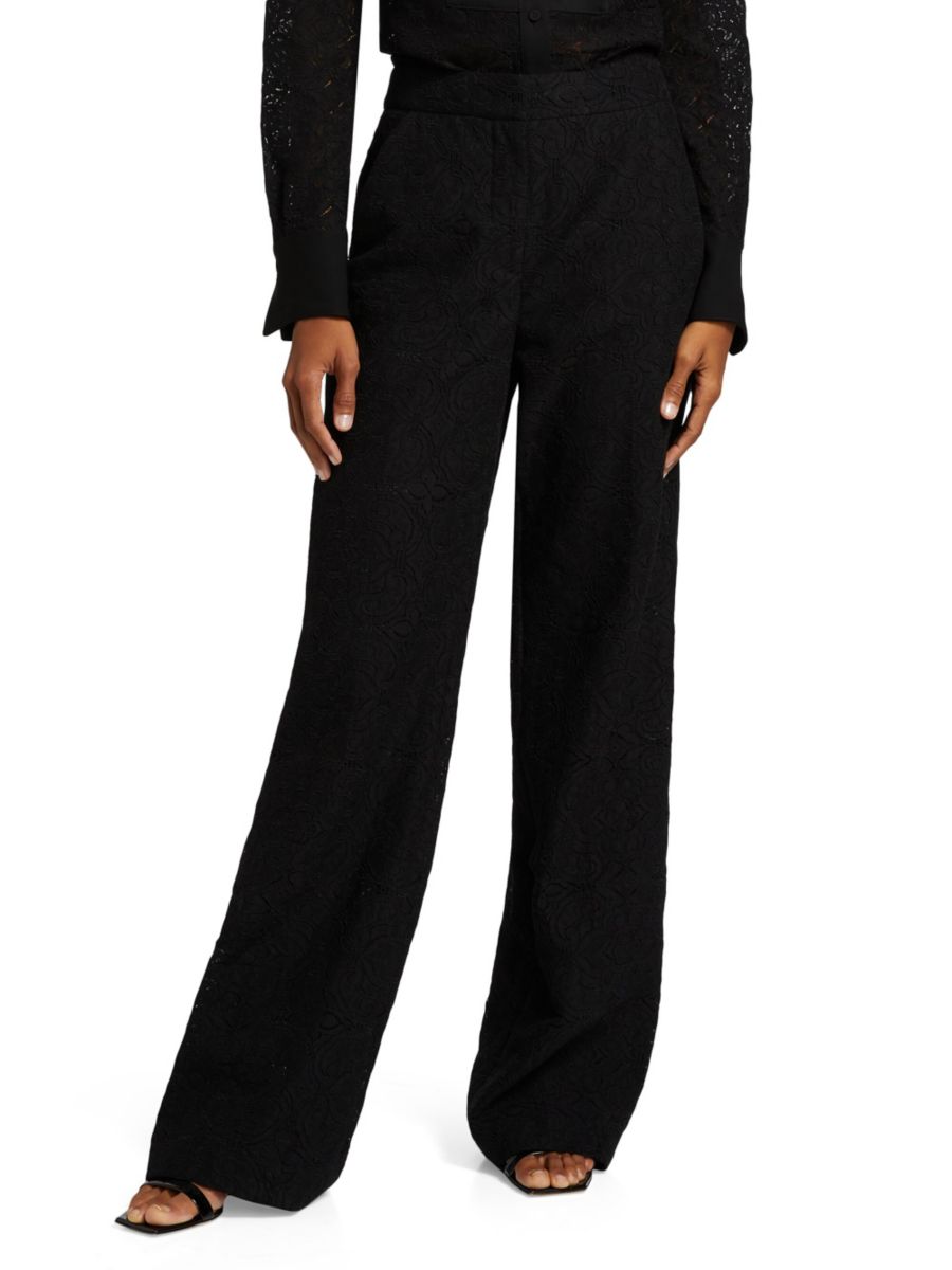 Брюки прямого кроя из жаккарда Tonelli Veronica Beard, черный
Брюки прямого кроя из жаккарда Tonelli Veronica Beard, черный