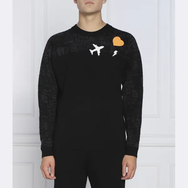 Свитер обычного кроя Rollami с добавлением шерсти Boss, черный
Свитер обычного кроя Rollami с добавлением шерсти Boss, черный