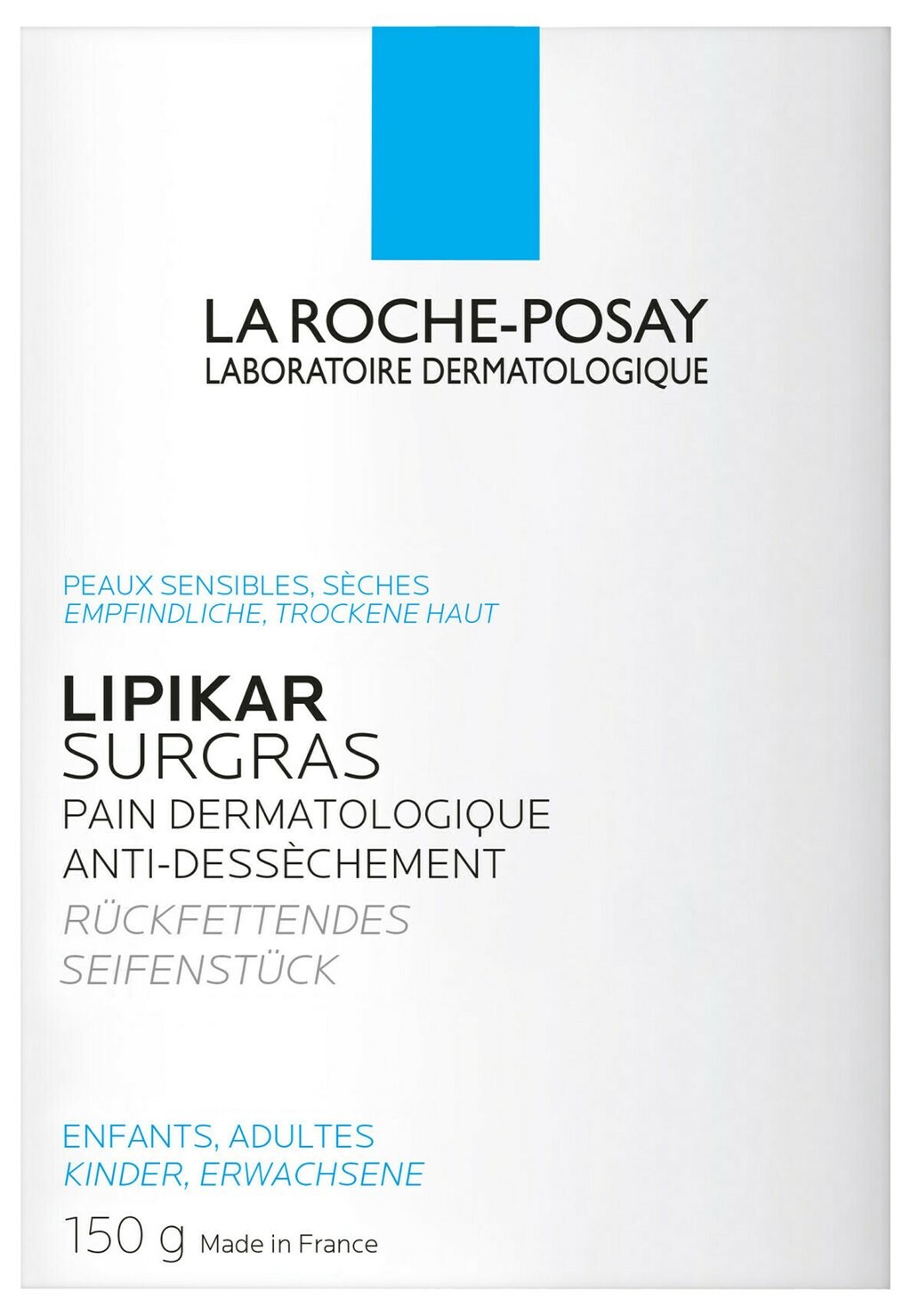 Мыло LA ROCHE-POSAY BAD & DUSCHE LIPIKAR SURGRAS SEIFENSTÜCK
Мыло LA ROCHE-POSAY BAD & DUSCHE LIPIKAR SURGRAS SEIFENSTÜCK