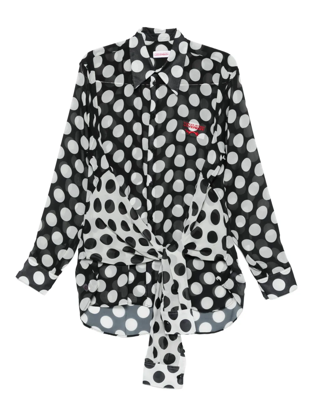 Рубашка-обнимашка Charles Jeffrey Loverboy, черный 
Рубашка-обнимашка Charles Jeffrey Loverboy, черный