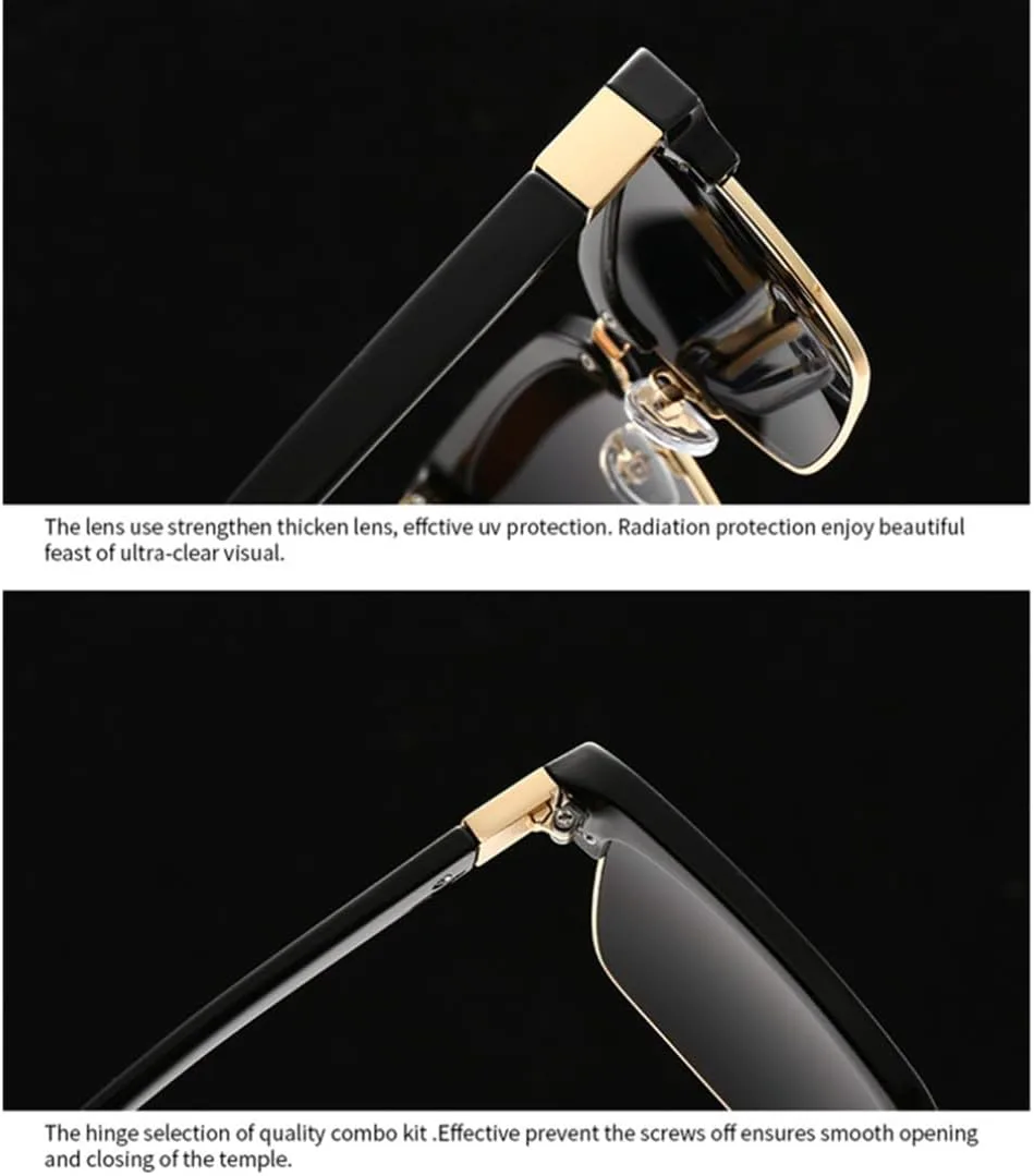 Модные женские солнцезащитные очки в стиле ретро с заклепками, мужские прозрачные градиентные солнцезащитные очки с защитой от УФ-излучения UV400 SZVVBKK, Black Clear
Модные женские солнцезащитные очки в стиле ретро с заклепками, мужские прозрачные градиентные солнцезащитные очки с защитой от УФ-излучения UV400 SZVVBKK, Black Clear
