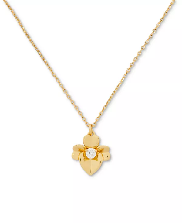 Миниатюрное ожерелье с подвеской в виде анютиных глазок золотистого оттенка, 16 дюймов + удлинитель 3 дюйма Kate Spade New York, gold.
Миниатюрное ожерелье с подвеской в виде анютиных глазок золотистого оттенка, 16 дюймов + удлинитель 3 дюйма Kate Spade New York, gold.