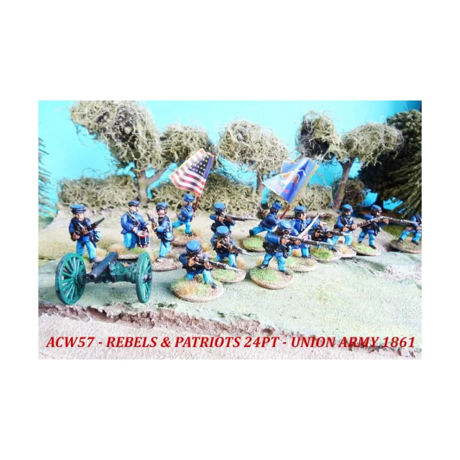 Повстанцы и патриоты - 24-точечная армия Союза, 1861 г., American Civil War - Union Army (28mm)