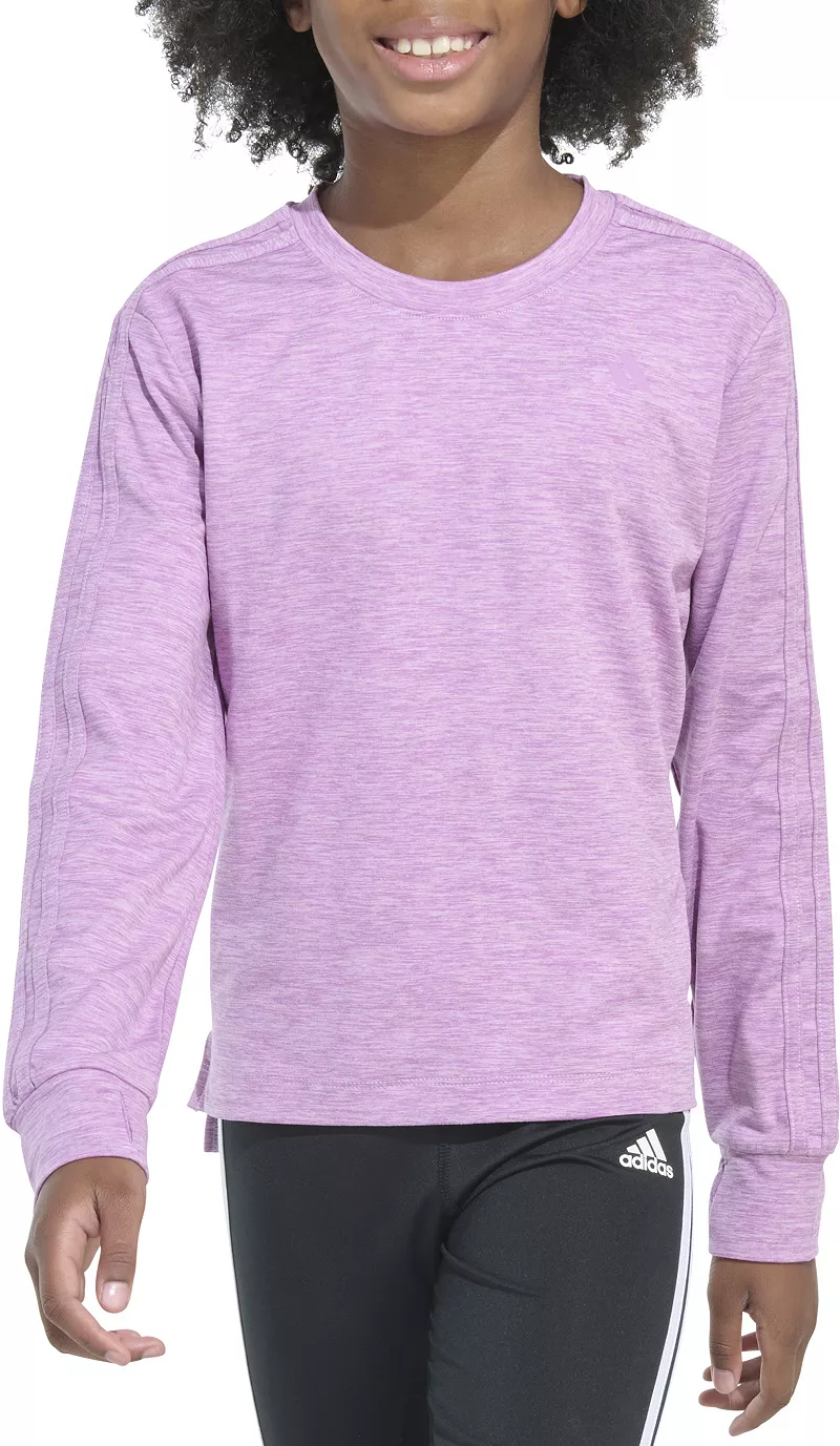 Меланжевая тренировочная футболка с длинными рукавами для девочек Adidas, цвет Preloved Purple
Меланжевая тренировочная футболка с длинными рукавами для девочек Adidas, цвет Preloved Purple