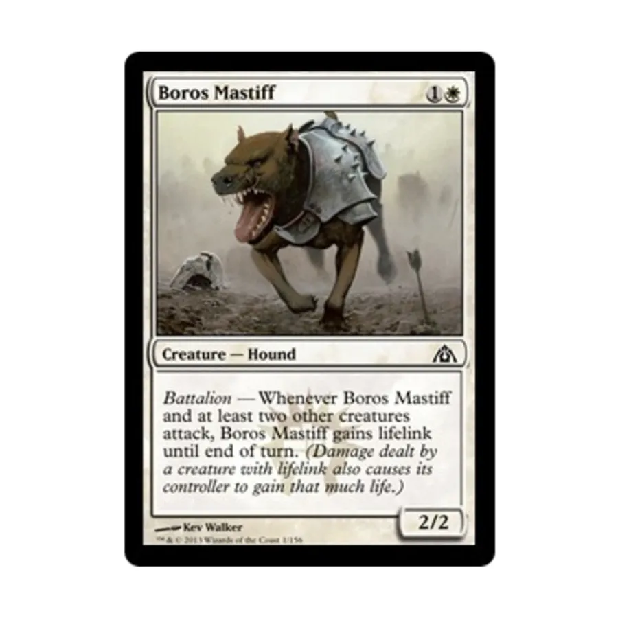 CCG Боросский мастиф (К), MTG - Dragon's Maze
CCG Боросский мастиф (К), MTG - Dragon's Maze