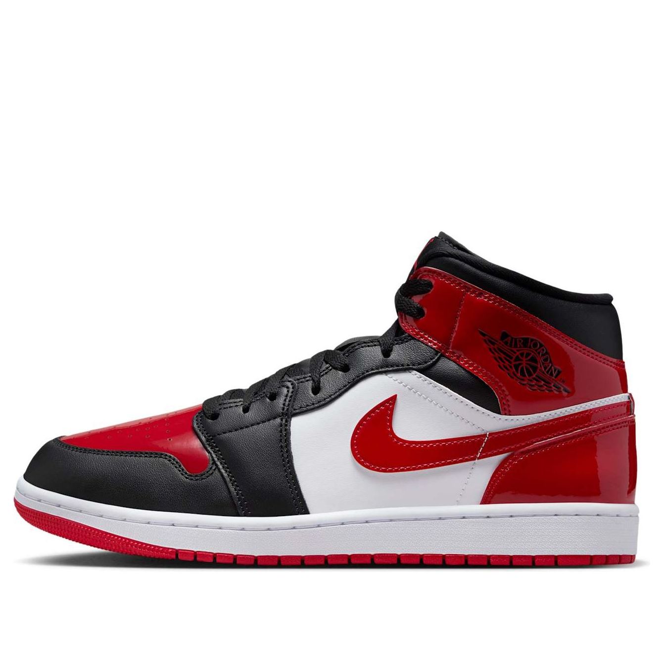 Кроссовки Air Jordan 1 Mid 'Bred Toe'
Кроссовки Air Jordan 1 Mid 'Bred Toe'