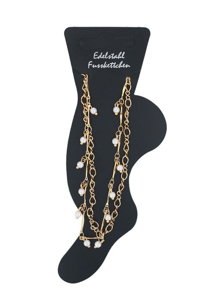 Adeliás Женский браслет на лодыжку - из нержавеющей стали с золотым покрытием
Adeliás Женский браслет на лодыжку - из нержавеющей стали с золотым покрытием