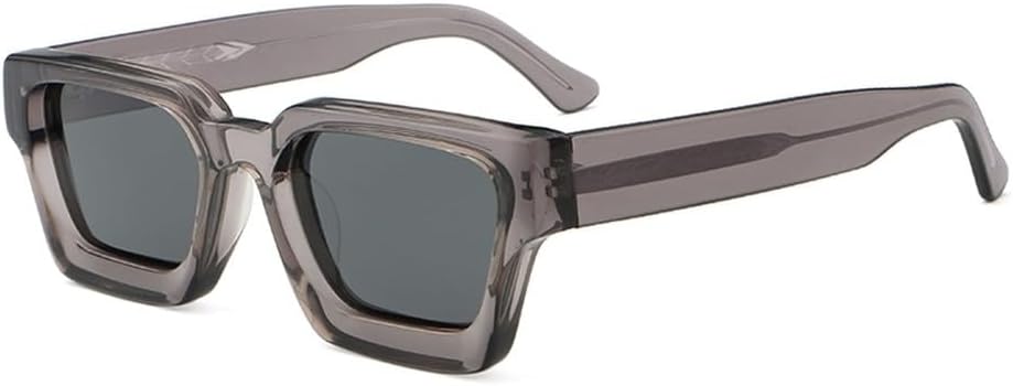 Квадратные солнцезащитные очки из ацетата в стиле ретро для женщин с защитой от УФ-излучения UV400, летний стиль, большие солнцезащитные очки для мужчин и женщин, черные, коричневые, унисекс WNCKSQ, Grey
Квадратные солнцезащитные очки из ацетата в стиле ретро для женщин с защитой от УФ-излучения UV400, летний стиль, большие солнцезащитные очки для мужчин и женщин, черные, коричневые, унисекс WNCKSQ, Grey