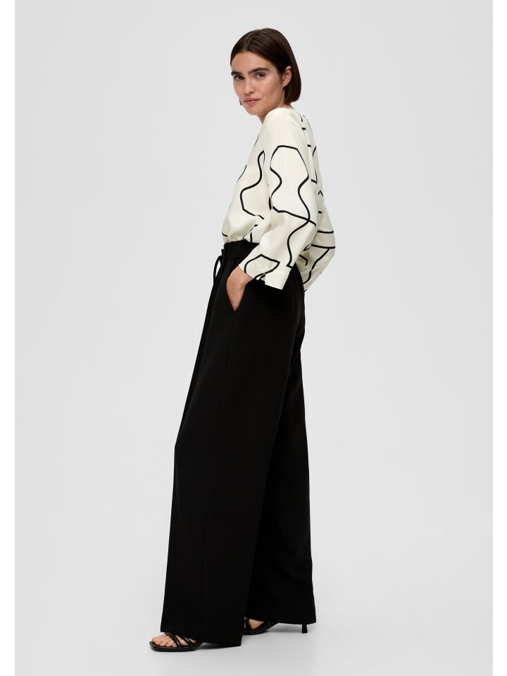 Тканевые брюки s.Oliver, черный
Тканевые брюки s.Oliver, черный