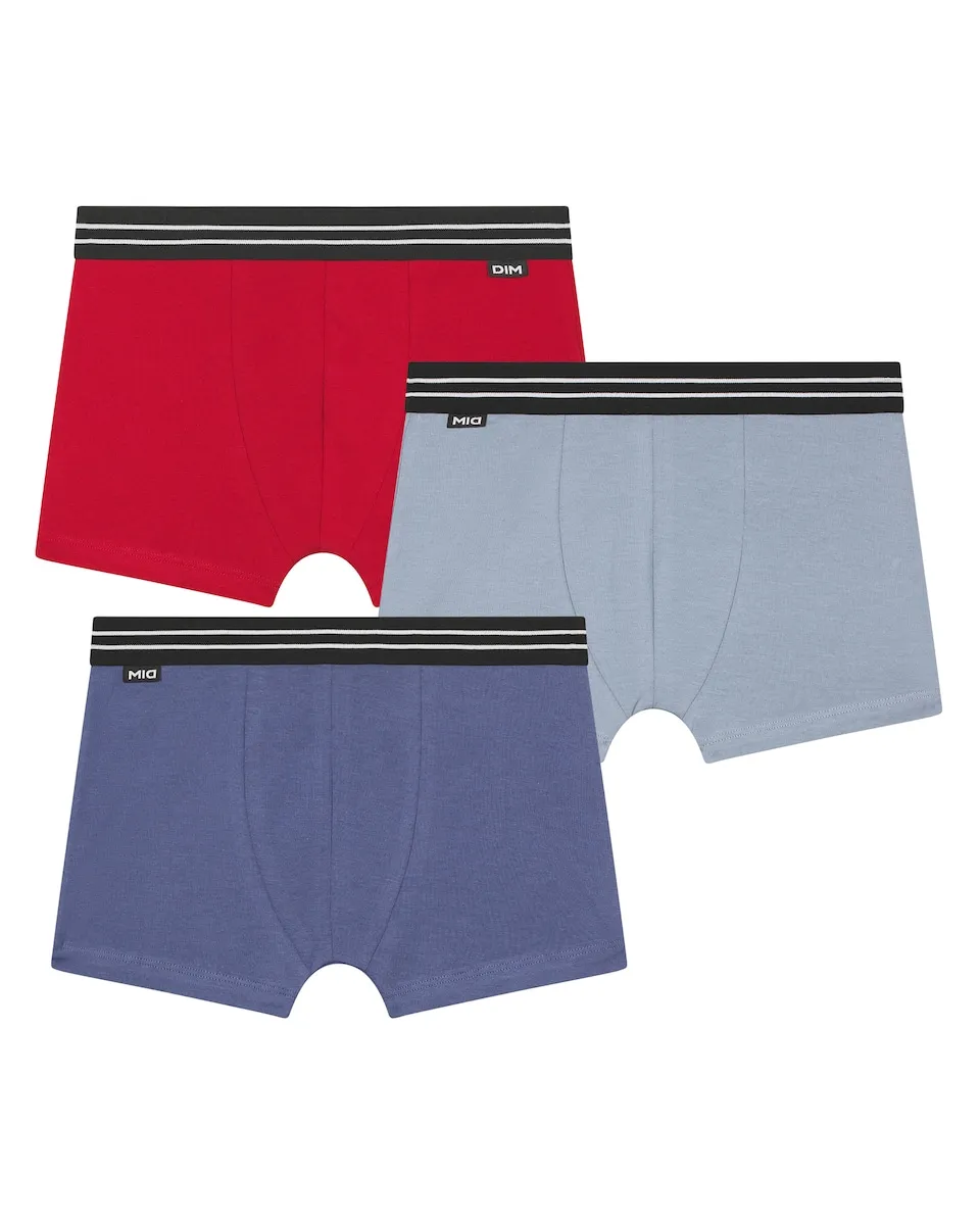 Набор из 3 однотонных детских трусов-боксеров с контрастной резинкой Dim, мультиколор
Набор из 3 однотонных детских трусов-боксеров с контрастной резинкой Dim, мультиколор