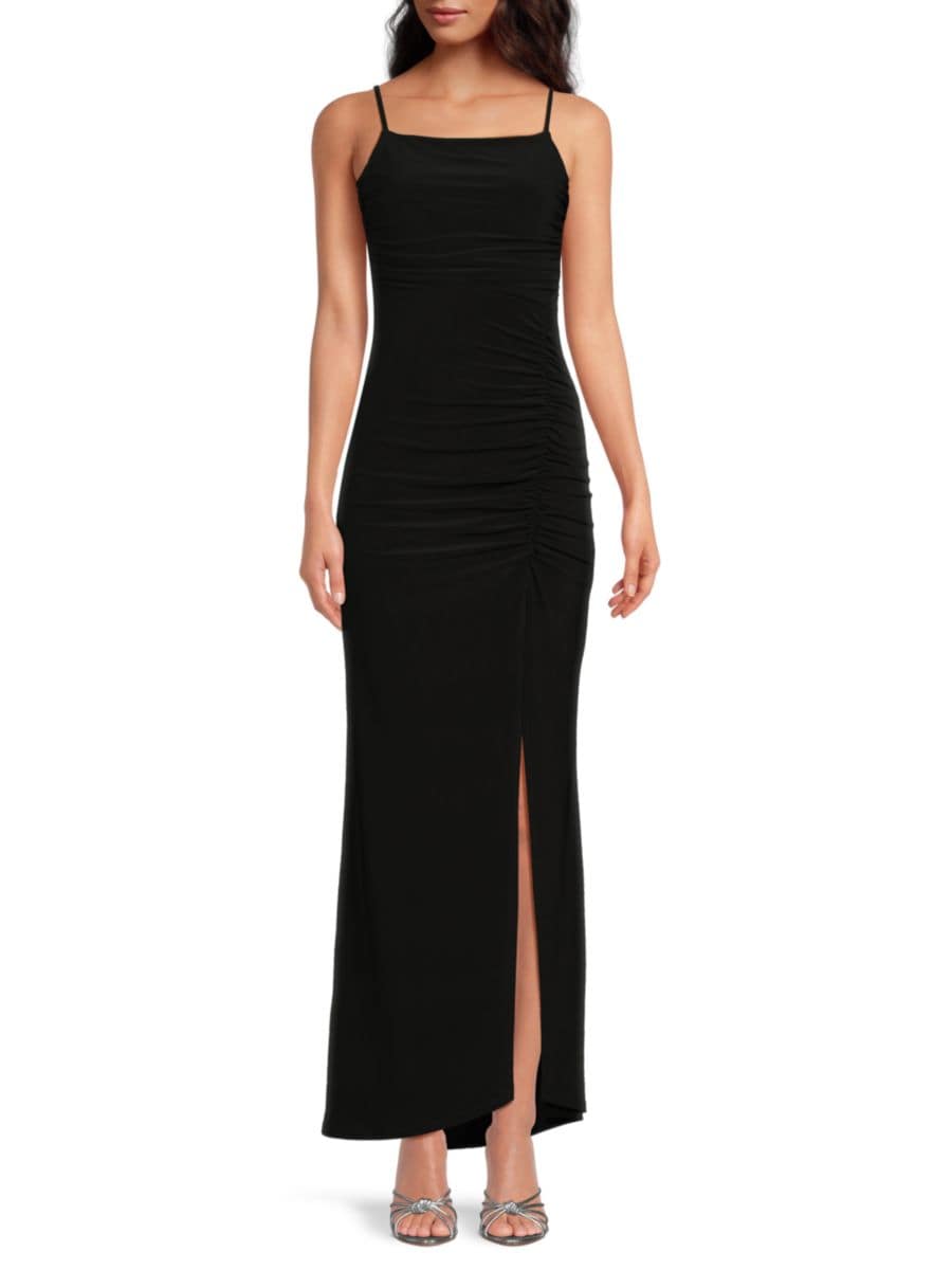 Приталенное платье со сборками Bebe, черный
Приталенное платье со сборками Bebe, черный